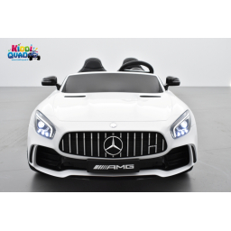 Mercedes AMG GT R 2 places Blanc, voiture électrique pour enfant, 12 volts 10 Ah