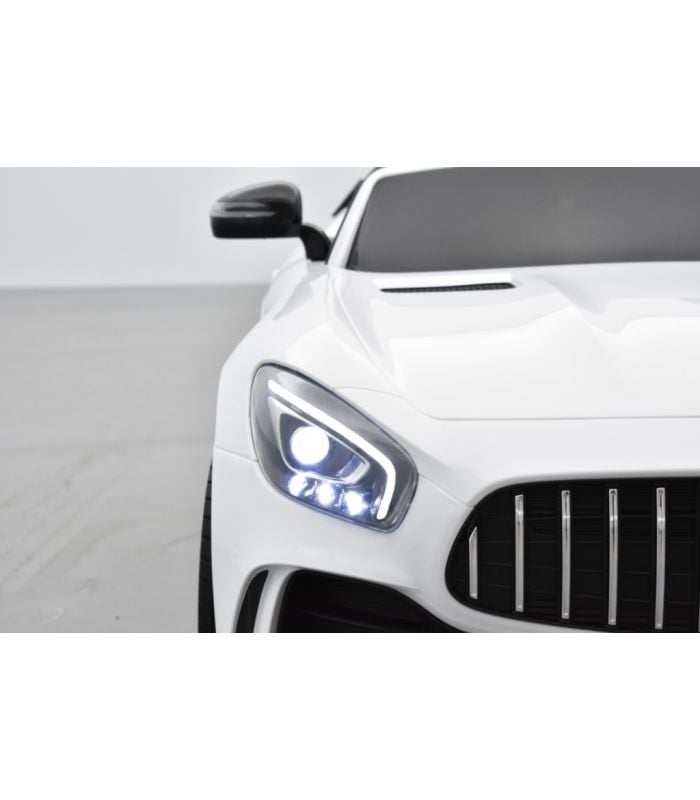 Mercedes Amg Gt R 2 Places Blanc Voiture Electrique Pour Enfant 12 Volts 10 Ah Kiddi Quad