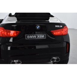 BMW X6 M Noir Métallisée, Version 1 place, voiture électrique enfant, 12 Volts, 2 moteurs