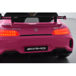 Mercedes AMG GT R 2 places Rose, voiture électrique pour enfant, 12 volts 10 Ah