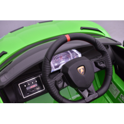 Lamborghini Aventador SVJ 12 Volts verde mantis, voiture électrique enfant 12V - 7AH, 2 moteurs