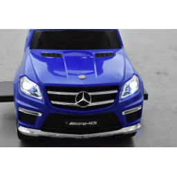Trotteur voiture Mercedes GL63 Bleu, porteur pousseur à bascule voiture
