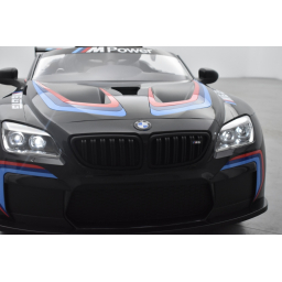 BMW M6 GT3 12 Volts noir, voiture électrique enfant 12 Volts télécommande parentale 2.4 Ghz, 2 moteurs