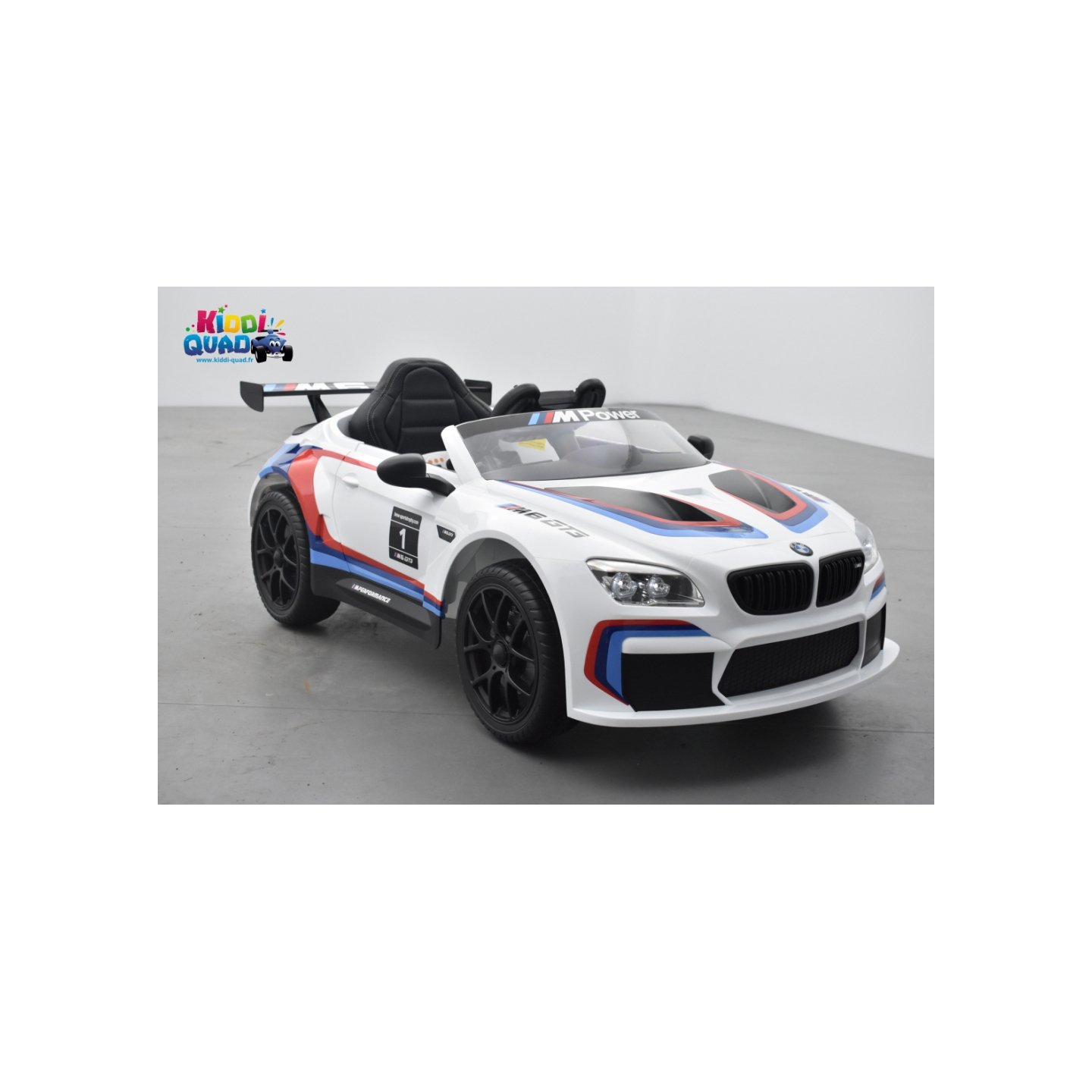 Voiture électrique 12V BMW M6 GT3 Blanche - Pack Luxe