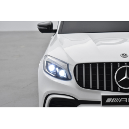 Mercedes GLC 63S Blanc, voiture électrique pour enfant, 12 Volts - 2 moteurs