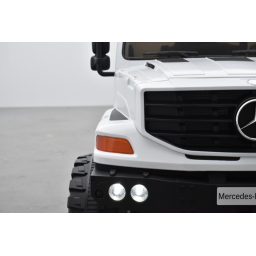 Mercedes ZETROS Blanc, voiture électrique pour enfant, 12 volts 7 Ah