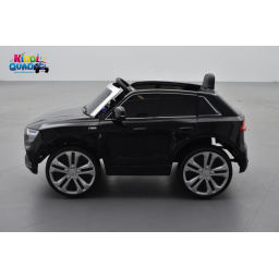Audi Q8 Noir Métallisée, voiture électrique enfant télécommande parentale, 12 Volts - 2 moteurs