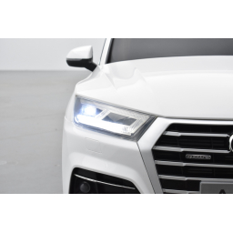 Audi Q5 TFSI 24 Volts 2 places blanc Ibis, voiture électrique enfant télécommande parentale 2.4 Ghz, 2 moteurs 70 Watt