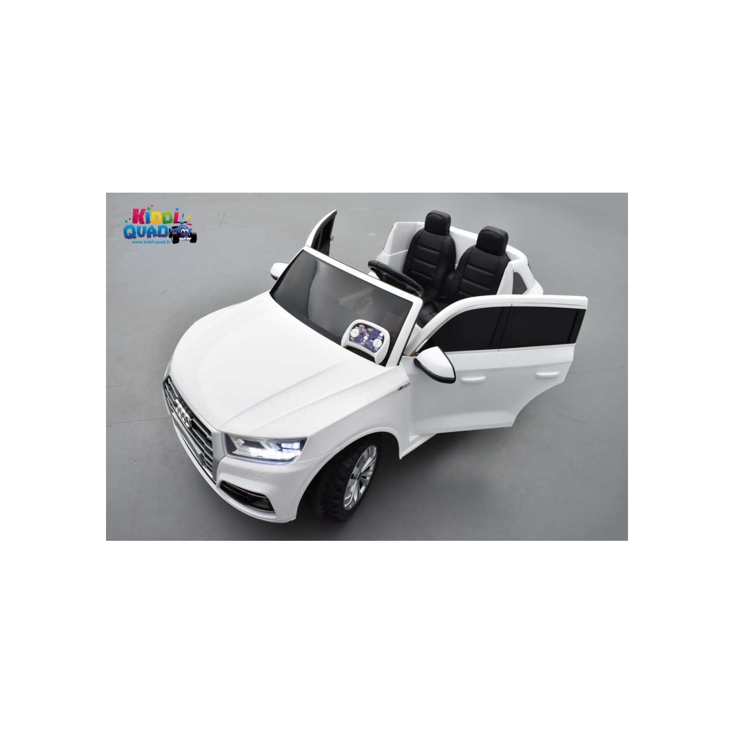 Audi Q5 Tfsi 24 Volts 2 Places Blanc Ibis Voiture Electrique Enfant Telecommande Parentale 2 4 Ghz