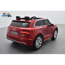 Audi Q5 TFSI 24 Volts 2 places rouge Matador métallisé, voiture électrique enfant télécommande parentale 2.4 Ghz, 2 moteurs 70 W