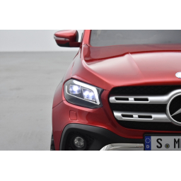 Mercedes Classe X rouge danakil 12V 10Ah Métallisée, Ecran MP4, voiture électrique pour enfant, 12 Volts - 4 moteurs