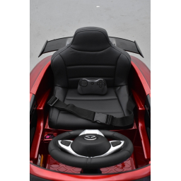 Mercedes AMG GT R Rouge Métallisée, voiture électrique pour enfant, 12V, 2 moteurs