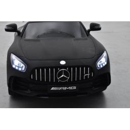 Mercedes AMG GT R Noir Mat, voiture électrique pour enfant, 12V, 2 moteurs