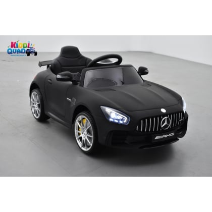 Mercedes AMG GT R Noir Mat, voiture électrique pour enfant, 12V, 2 moteurs
