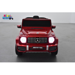 Mercedes G63 AMG rouge Métallisé, Bluetooth, voiture électrique pour enfant, 12 Volts - 2 moteurs