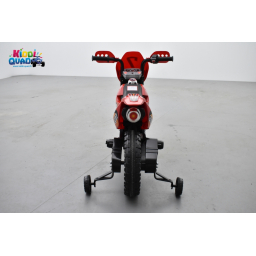 Moto Cross Rouge 6 volts, moto électrique pour enfant 6 volts