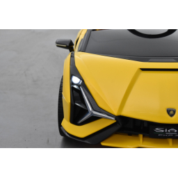 Lamborghini SIAN 12 Volts giallo corona, voiture électrique enfant 12V - 7AH, 2 moteurs