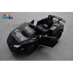 Lamborghini Huracan 12 Volts nero, voiture électrique enfant 12V - 7AH, 2 moteurs