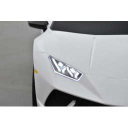 Lamborghini Huracan 12 Volts blanco, voiture électrique enfant 12V - 7AH, 2 moteurs