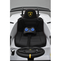 Lamborghini Huracan 12 Volts blanco, voiture électrique enfant 12V - 7AH, 2 moteurs