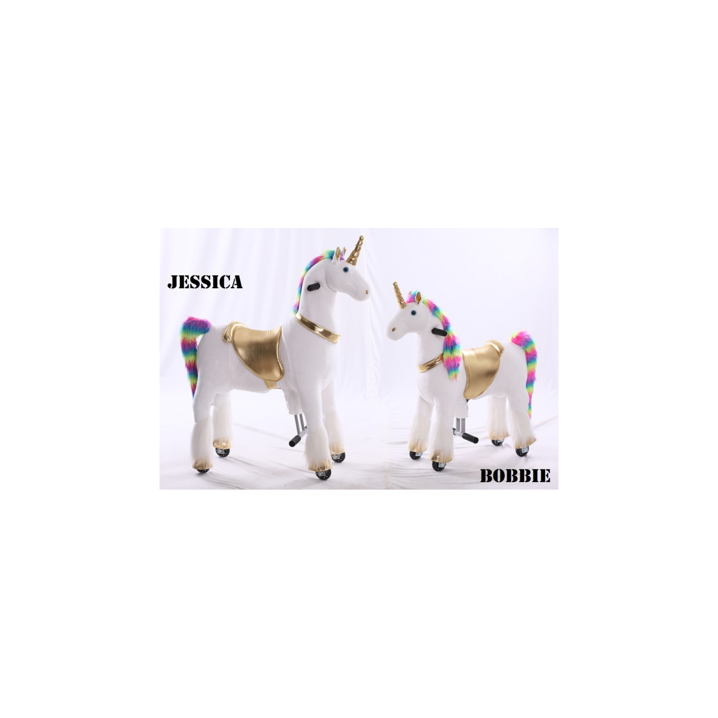 Kids-Horse Licorne, cheval à roulettes enfant 4 à 10 ans