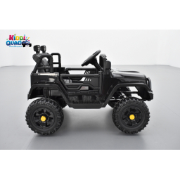 4X4 Jeep Noir, véhicule électrique enfant, 12V - 2 moteurs