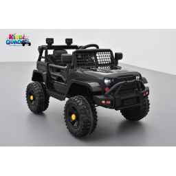 4X4 Jeep Noir, véhicule électrique enfant, 12V - 2 moteurs
