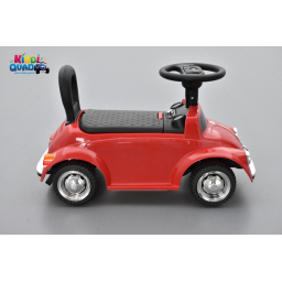 Trotteur voiture Volkswagen Coccinelle "Beetle" Rouge, porteur pousseur voiture