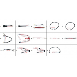 Câbles de batterie 140 mm pour Pocket Quad électrique Flip 800W - 36 Volts