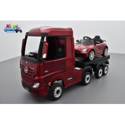 Remorque plateau camion Actros de chez Mercedes, remorque de camion électrique pour enfant