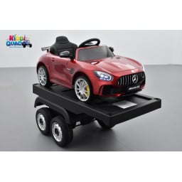 Remorque plateau camion Actros de chez Mercedes, remorque de camion électrique pour enfant