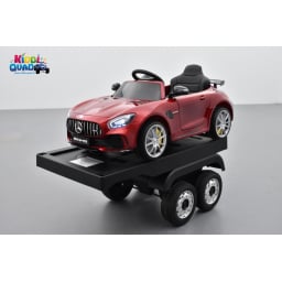 Remorque plateau camion Actros de chez Mercedes, remorque de camion électrique pour enfant