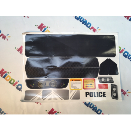 Planche de stickers pour Camion de Police 24V
