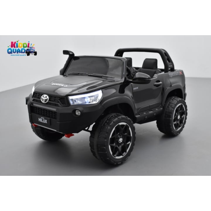 Toyota Hilux noir 24 Volts électrique pour enfant écran mp4, 4x4 électrique enfant 2 places
