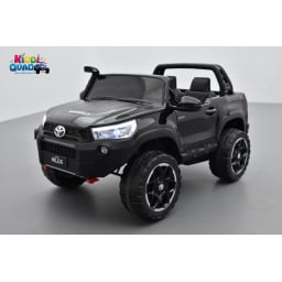 Toyota Hilux noir 24 Volts électrique pour enfant écran mp4, 4x4 électrique enfant 2 places