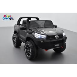 Toyota Hilux noir 24 Volts électrique pour enfant écran mp4, 4x4 électrique enfant 2 places