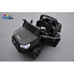 Toyota Hilux noir 24 Volts électrique pour enfant écran mp4, 4x4 électrique enfant 2 places