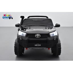 Toyota Hilux noir 24 Volts électrique pour enfant écran mp4, 4x4 électrique enfant 2 places