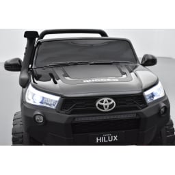 Toyota Hilux noir 24 Volts électrique pour enfant écran mp4, 4x4 électrique enfant 2 places