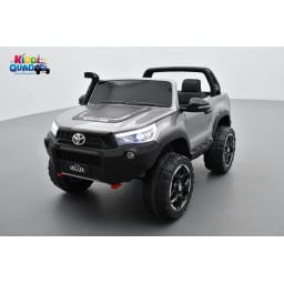 Toyota Hilux gris 24 Volts électrique pour enfant écran mp4, 4x4 électrique enfant 2 places