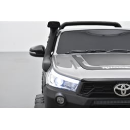 Toyota Hilux gris 24 Volts électrique pour enfant écran mp4, 4x4 électrique enfant 2 places