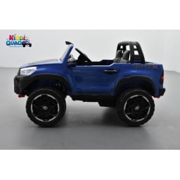 Toyota Hilux bleu 24 Volts électrique pour enfant écran mp4, 4x4 électrique enfant 2 places