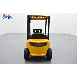 Fenwick jaune avec chariot élévateur, véhicule électrique pour enfant, 12Volts - 10AH, 2 moteurs