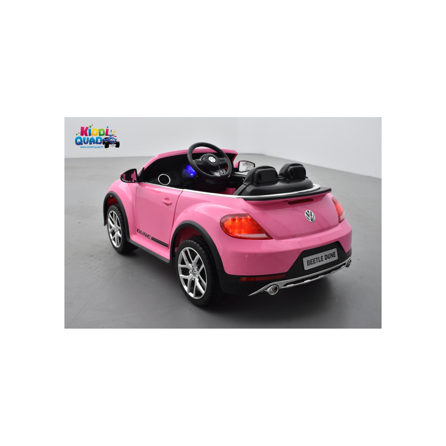 Volkswagen Coccinelle Dune Beetle Rose, 12 volts, voiture électrique pour  enfant