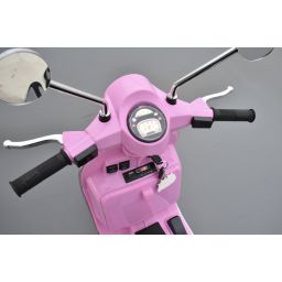 Scooter Piaggio Vespa PX150 Rose électrique pour enfant 12 volts