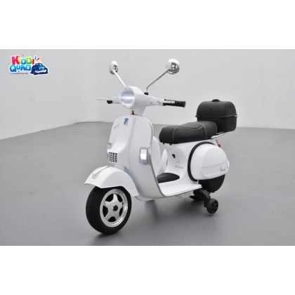 Scooter Piaggio Vespa PX150 Blanc électrique pour enfant 12 volts