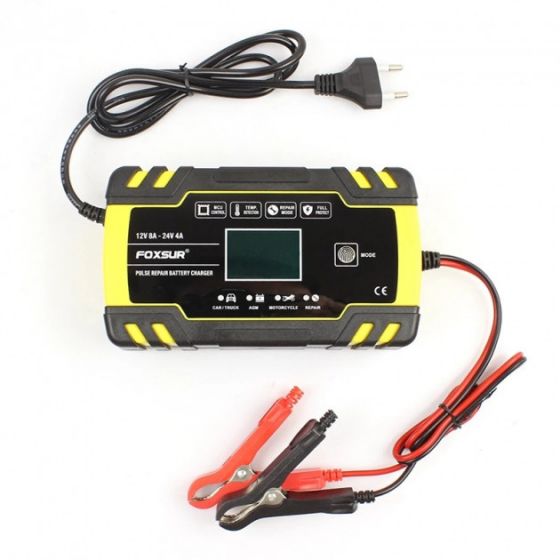 Chargeur Ultra Rapide 24 Volts 4Ah / 12 Volts 1.5Ah mainteneur de charge pour voiture électrique enfant