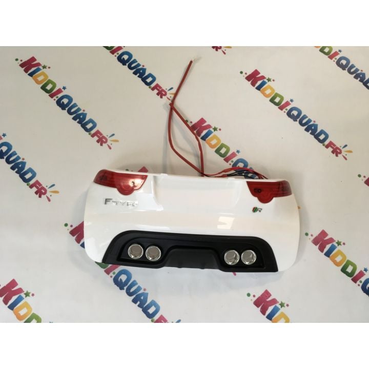 Pare-chocs arrière blanc avec feu arrière pour Trotteur Jaguar F-type