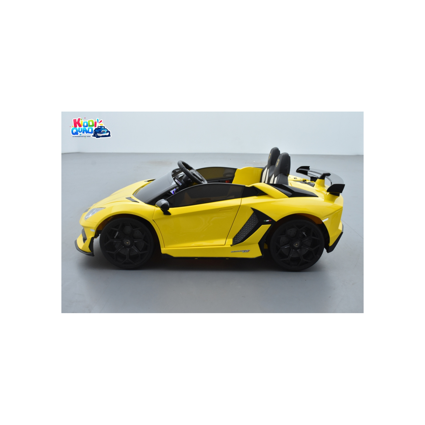 Lamborghini SVJ 24 Volts jaune, voiture électrique enfant 24V - 7AH, 2 moteurs