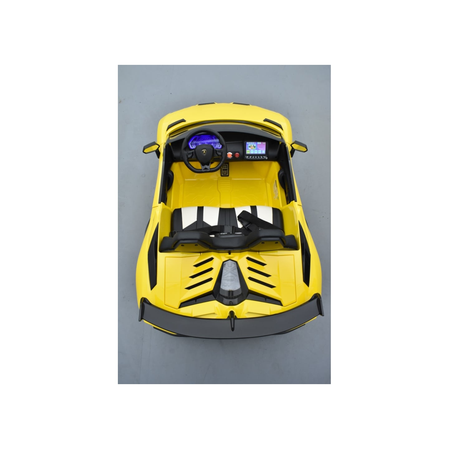 Lamborghini SVJ 24 Volts jaune, voiture électrique enfant 24V - 7AH, 2 moteurs